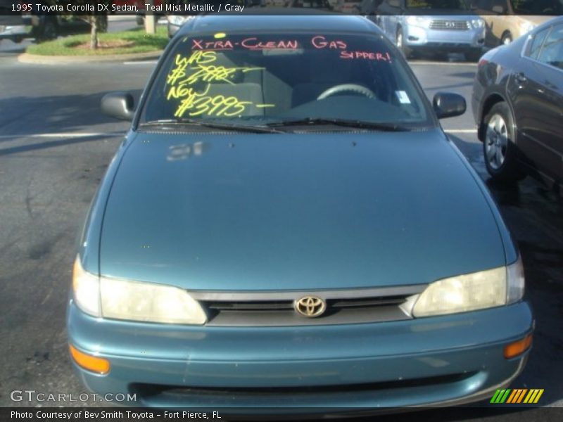 Teal Mist Metallic / Gray 1995 Toyota Corolla DX Sedan