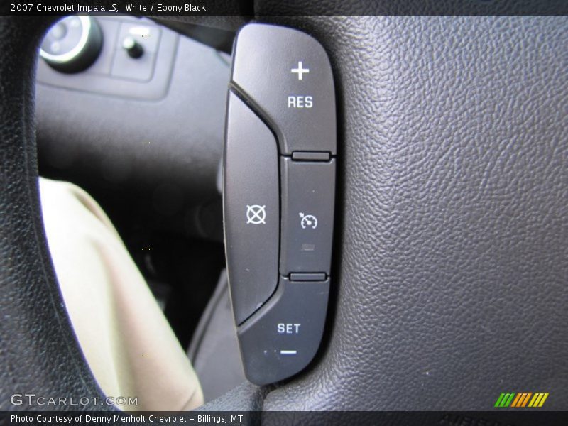 White / Ebony Black 2007 Chevrolet Impala LS