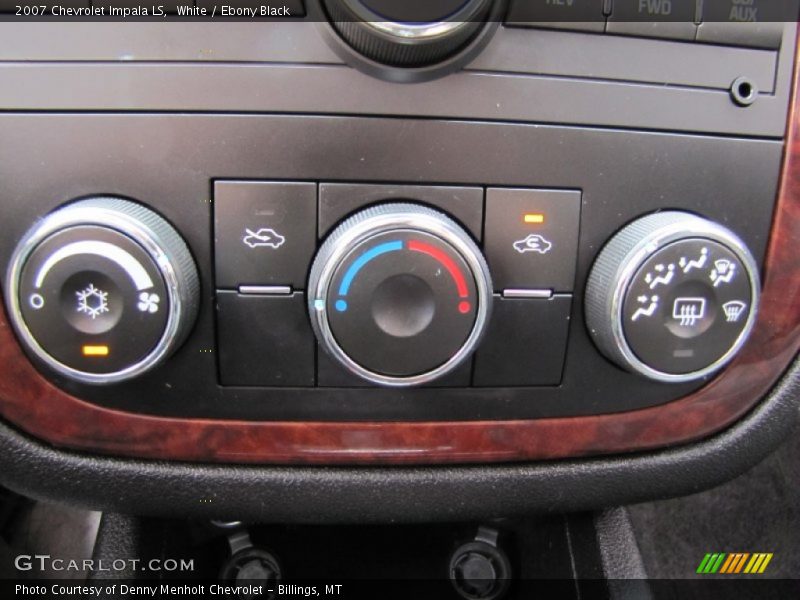 White / Ebony Black 2007 Chevrolet Impala LS