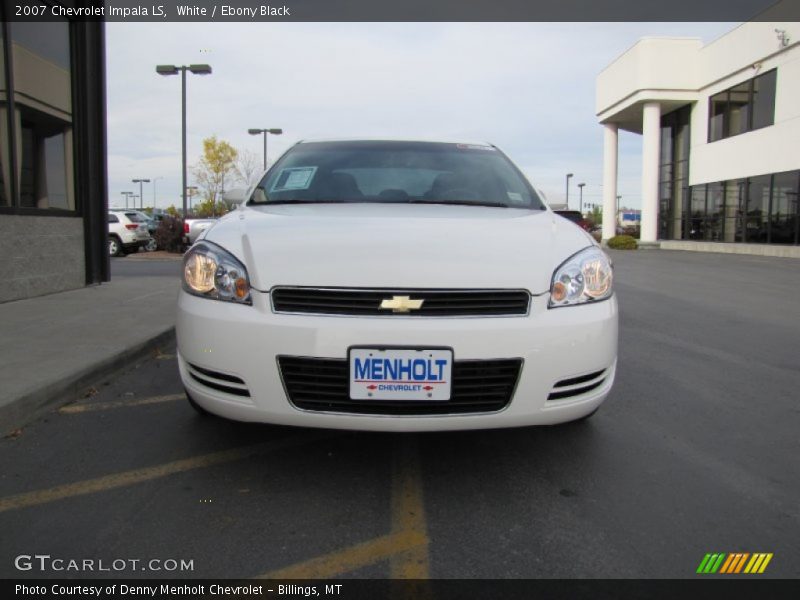 White / Ebony Black 2007 Chevrolet Impala LS