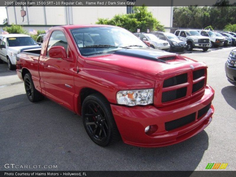 Flame Red / Dark Slate Gray 2005 Dodge Ram 1500 SRT-10 Regular Cab