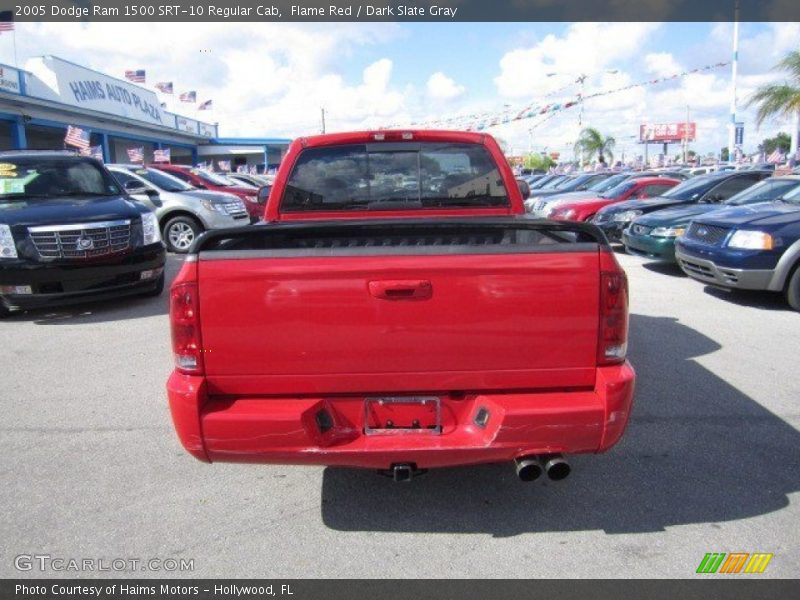 Flame Red / Dark Slate Gray 2005 Dodge Ram 1500 SRT-10 Regular Cab