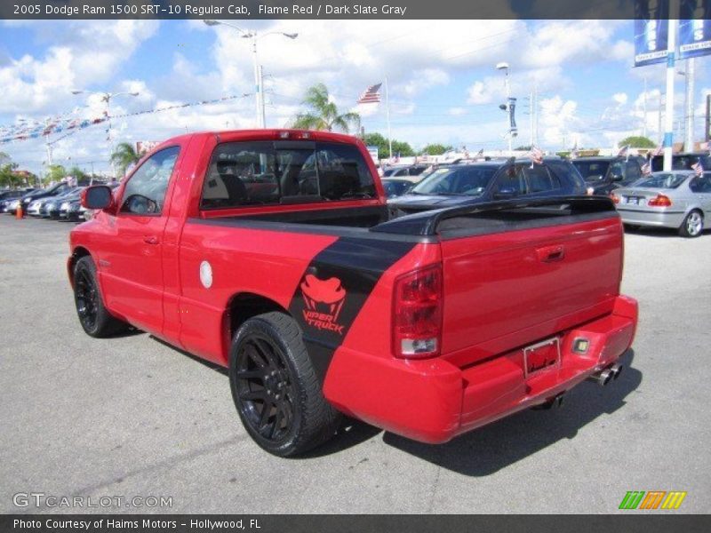 Flame Red / Dark Slate Gray 2005 Dodge Ram 1500 SRT-10 Regular Cab