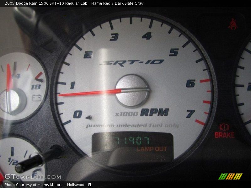 Flame Red / Dark Slate Gray 2005 Dodge Ram 1500 SRT-10 Regular Cab