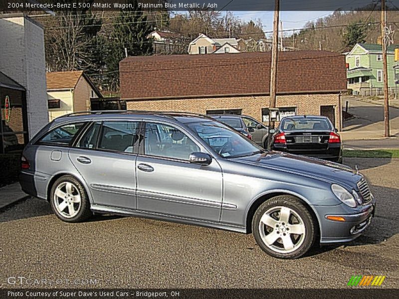 Platinum Blue Metallic / Ash 2004 Mercedes-Benz E 500 4Matic Wagon