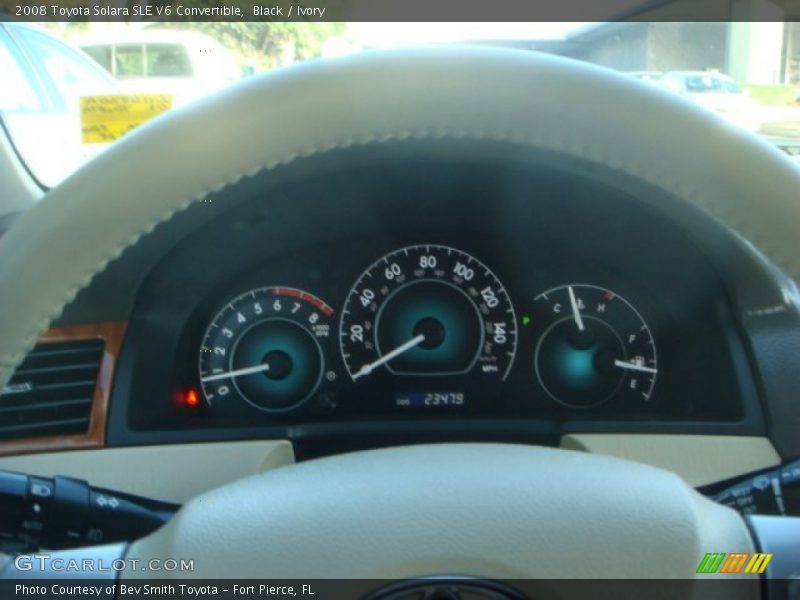 Black / Ivory 2008 Toyota Solara SLE V6 Convertible