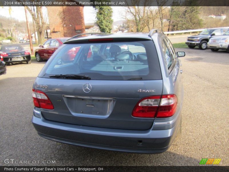 Platinum Blue Metallic / Ash 2004 Mercedes-Benz E 500 4Matic Wagon