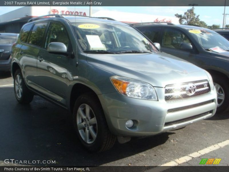 Everglade Metallic / Ash Gray 2007 Toyota RAV4 Limited