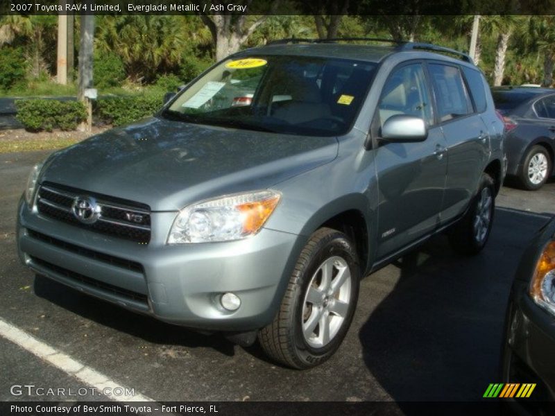 Everglade Metallic / Ash Gray 2007 Toyota RAV4 Limited