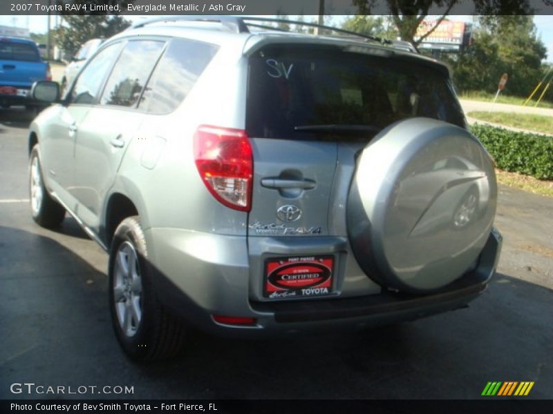 Everglade Metallic / Ash Gray 2007 Toyota RAV4 Limited