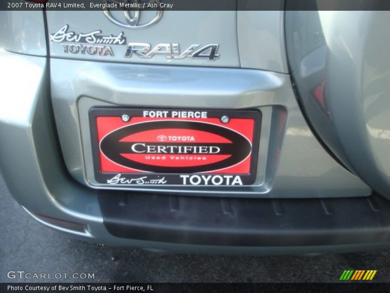 Everglade Metallic / Ash Gray 2007 Toyota RAV4 Limited