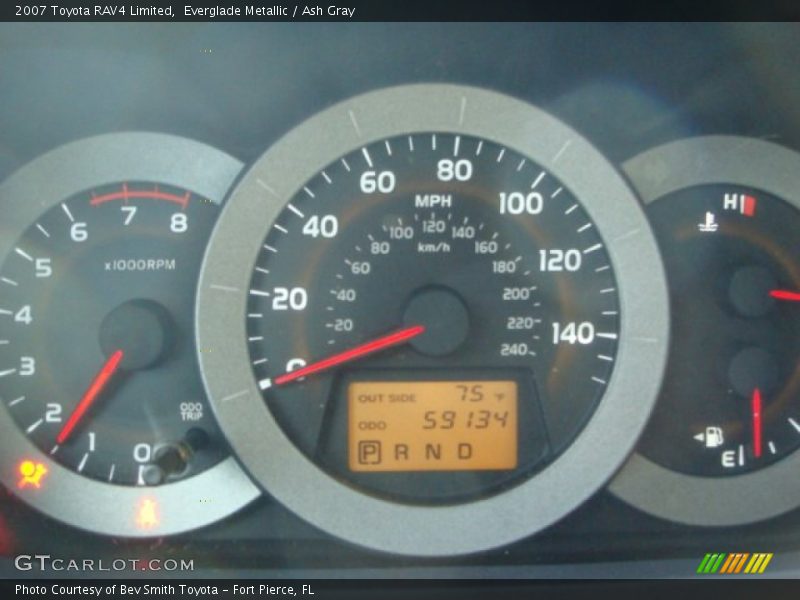Everglade Metallic / Ash Gray 2007 Toyota RAV4 Limited