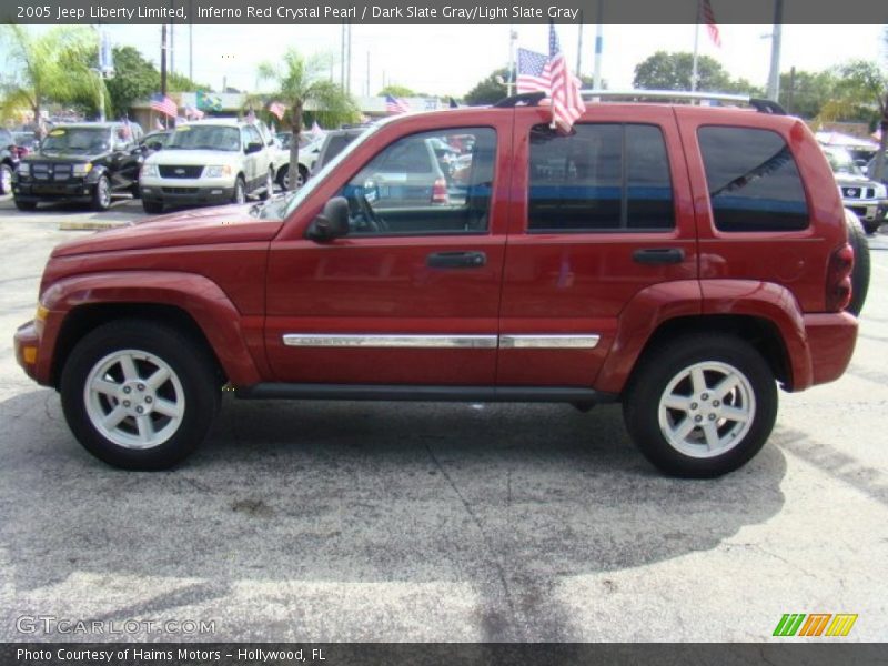 Inferno Red Crystal Pearl / Dark Slate Gray/Light Slate Gray 2005 Jeep Liberty Limited