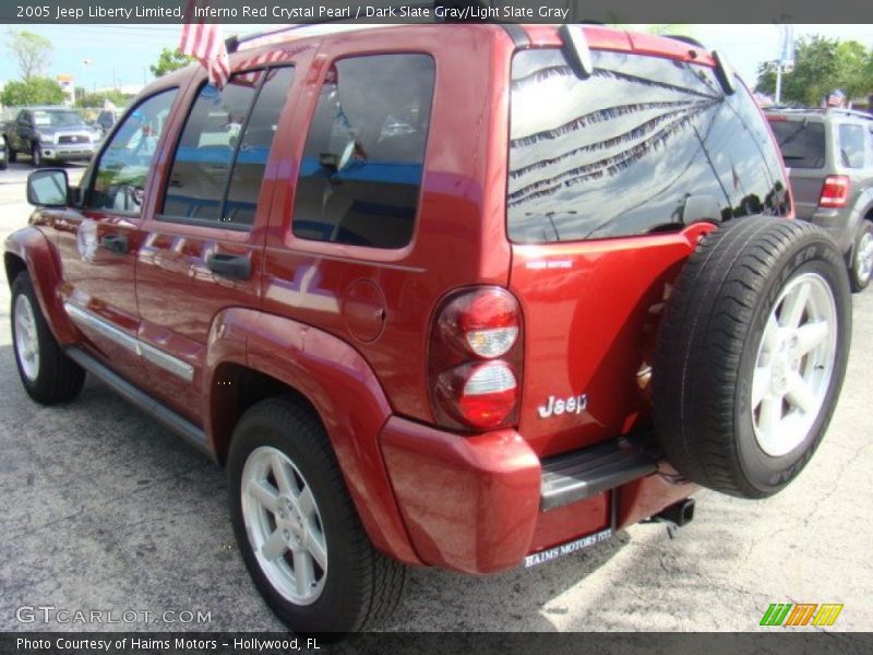Inferno Red Crystal Pearl / Dark Slate Gray/Light Slate Gray 2005 Jeep Liberty Limited