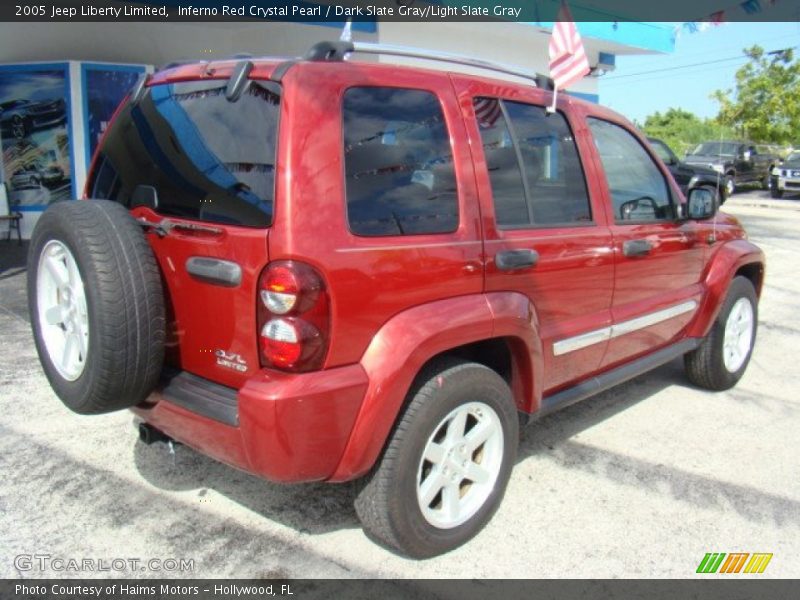 Inferno Red Crystal Pearl / Dark Slate Gray/Light Slate Gray 2005 Jeep Liberty Limited