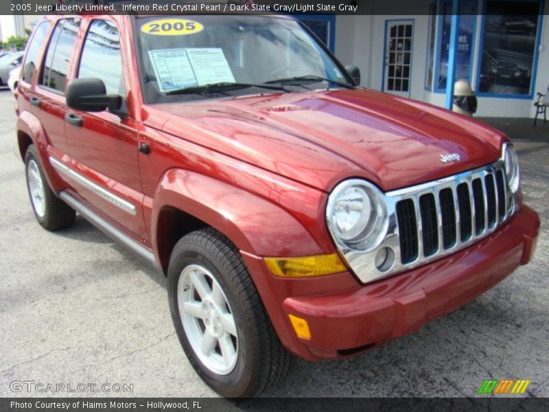 Inferno Red Crystal Pearl / Dark Slate Gray/Light Slate Gray 2005 Jeep Liberty Limited