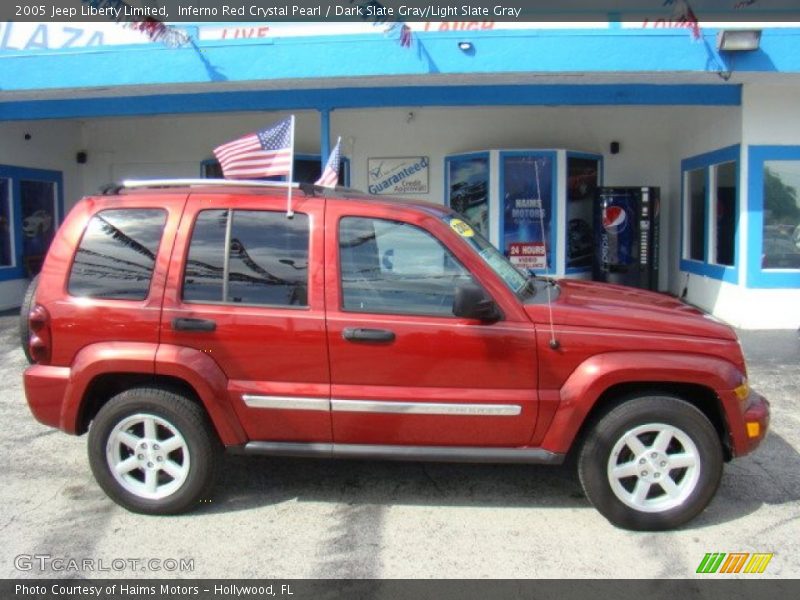 Inferno Red Crystal Pearl / Dark Slate Gray/Light Slate Gray 2005 Jeep Liberty Limited