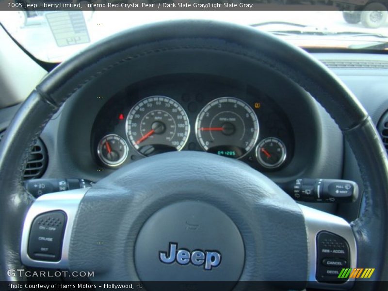 Inferno Red Crystal Pearl / Dark Slate Gray/Light Slate Gray 2005 Jeep Liberty Limited