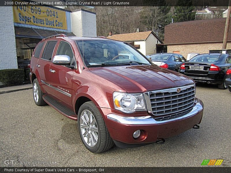 Cognac Crystal Pearl / Light Graystone 2008 Chrysler Aspen Limited 4WD