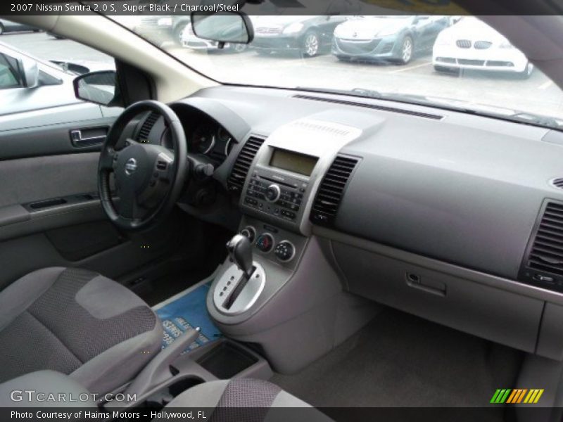 Super Black / Charcoal/Steel 2007 Nissan Sentra 2.0 S