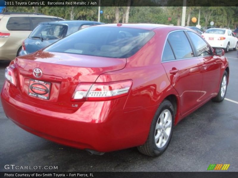 Barcelona Red Metallic / Ash 2011 Toyota Camry LE