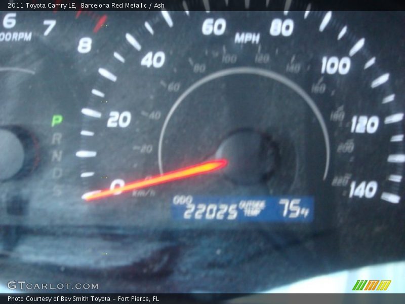 Barcelona Red Metallic / Ash 2011 Toyota Camry LE