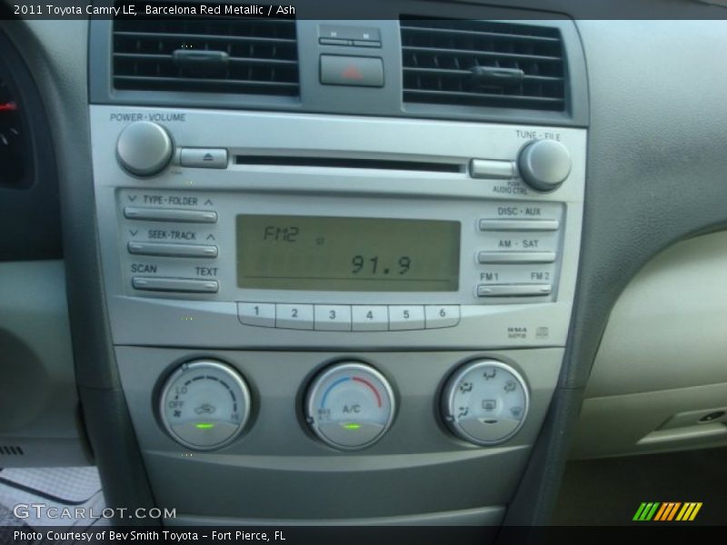 Barcelona Red Metallic / Ash 2011 Toyota Camry LE