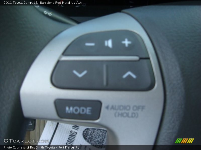 Barcelona Red Metallic / Ash 2011 Toyota Camry LE
