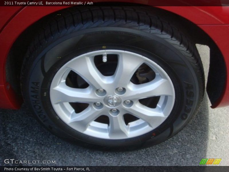 Barcelona Red Metallic / Ash 2011 Toyota Camry LE