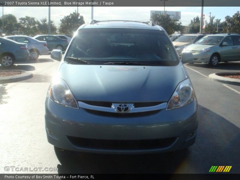 Blue Mirage Metallic / Taupe 2007 Toyota Sienna XLE Limited