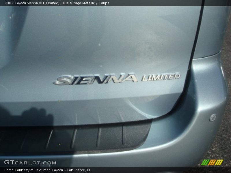 Blue Mirage Metallic / Taupe 2007 Toyota Sienna XLE Limited