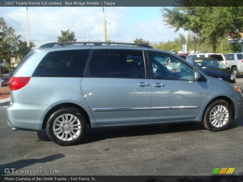 Blue Mirage Metallic / Taupe 2007 Toyota Sienna XLE Limited