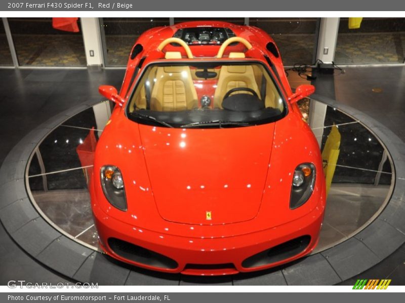 Red / Beige 2007 Ferrari F430 Spider F1