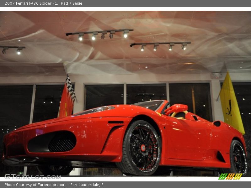 Red / Beige 2007 Ferrari F430 Spider F1