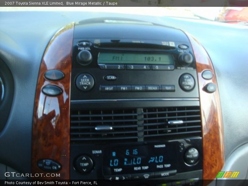 Blue Mirage Metallic / Taupe 2007 Toyota Sienna XLE Limited