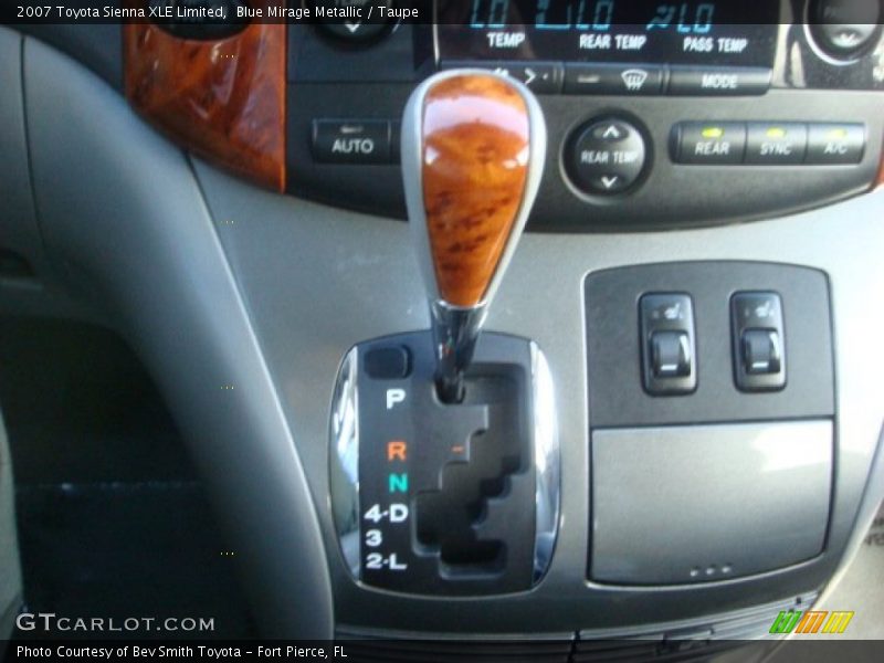 Blue Mirage Metallic / Taupe 2007 Toyota Sienna XLE Limited