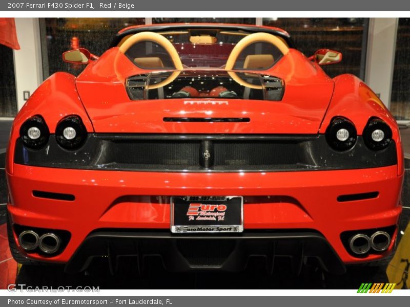 Red / Beige 2007 Ferrari F430 Spider F1