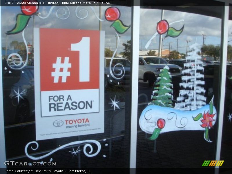 Blue Mirage Metallic / Taupe 2007 Toyota Sienna XLE Limited