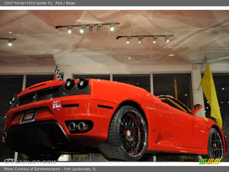 Red / Beige 2007 Ferrari F430 Spider F1