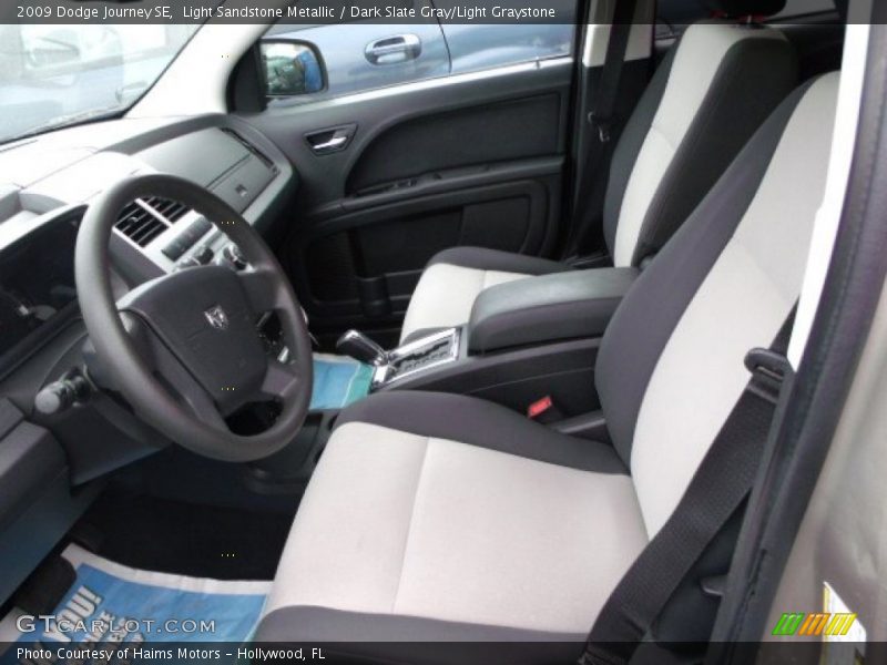 Light Sandstone Metallic / Dark Slate Gray/Light Graystone 2009 Dodge Journey SE
