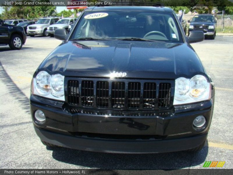 Black / Medium Slate Gray 2007 Jeep Grand Cherokee Laredo