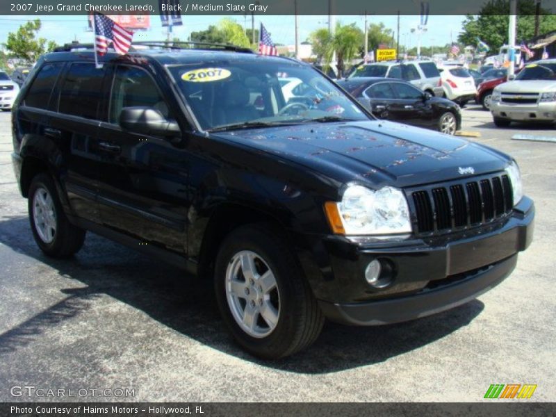 Black / Medium Slate Gray 2007 Jeep Grand Cherokee Laredo