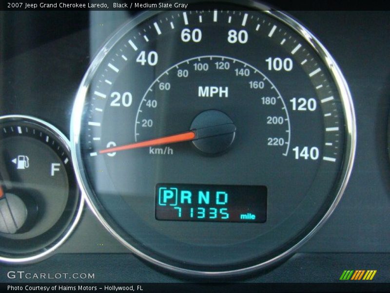 Black / Medium Slate Gray 2007 Jeep Grand Cherokee Laredo