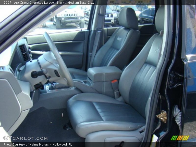 Black / Medium Slate Gray 2007 Jeep Grand Cherokee Laredo