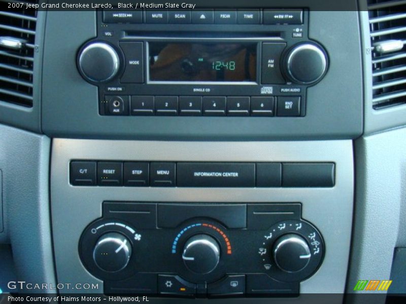 Black / Medium Slate Gray 2007 Jeep Grand Cherokee Laredo