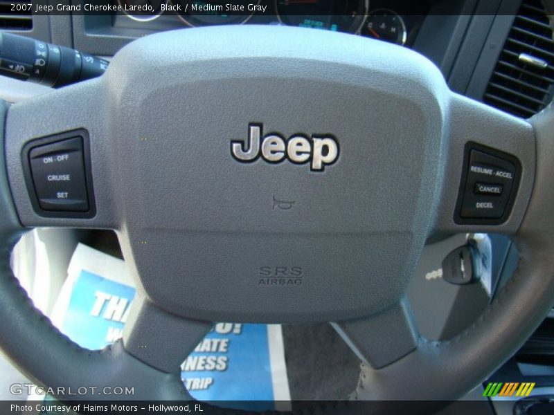 Black / Medium Slate Gray 2007 Jeep Grand Cherokee Laredo