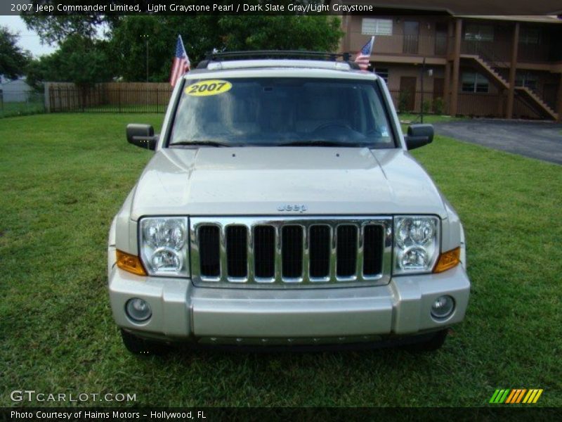 Light Graystone Pearl / Dark Slate Gray/Light Graystone 2007 Jeep Commander Limited