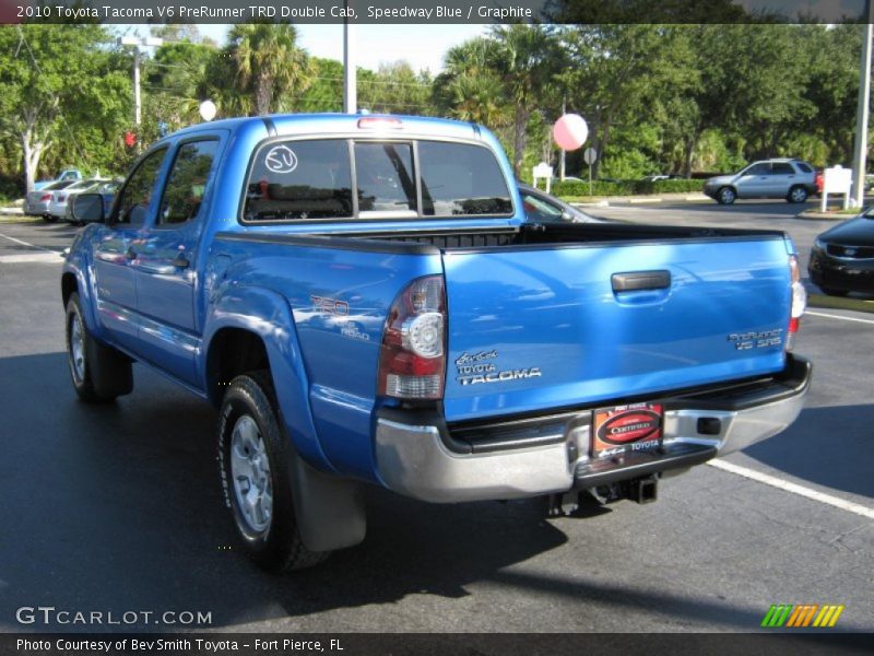 Speedway Blue / Graphite 2010 Toyota Tacoma V6 PreRunner TRD Double Cab