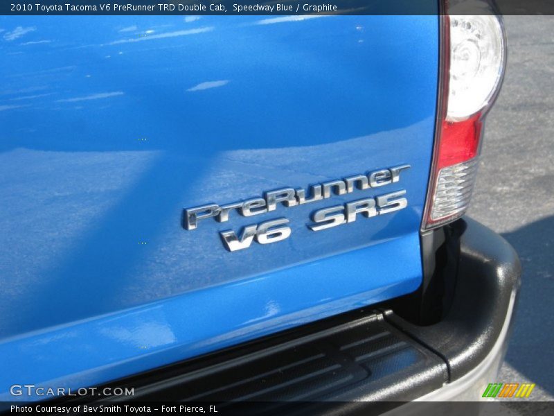 Speedway Blue / Graphite 2010 Toyota Tacoma V6 PreRunner TRD Double Cab