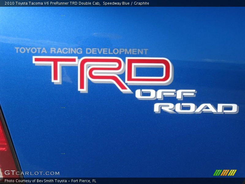 Speedway Blue / Graphite 2010 Toyota Tacoma V6 PreRunner TRD Double Cab